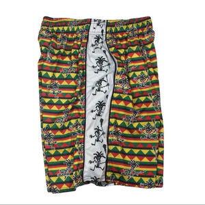 SH118 Mens Flow Society Jamaica Lacrosse Shorts S
